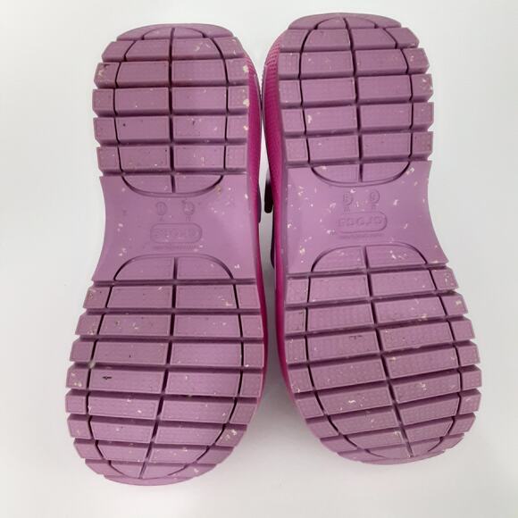 Crocs Mega Crush Sandals Bubble Purple Platform Chunky Slip On Womens 8 Retro - Picture 12 of 13